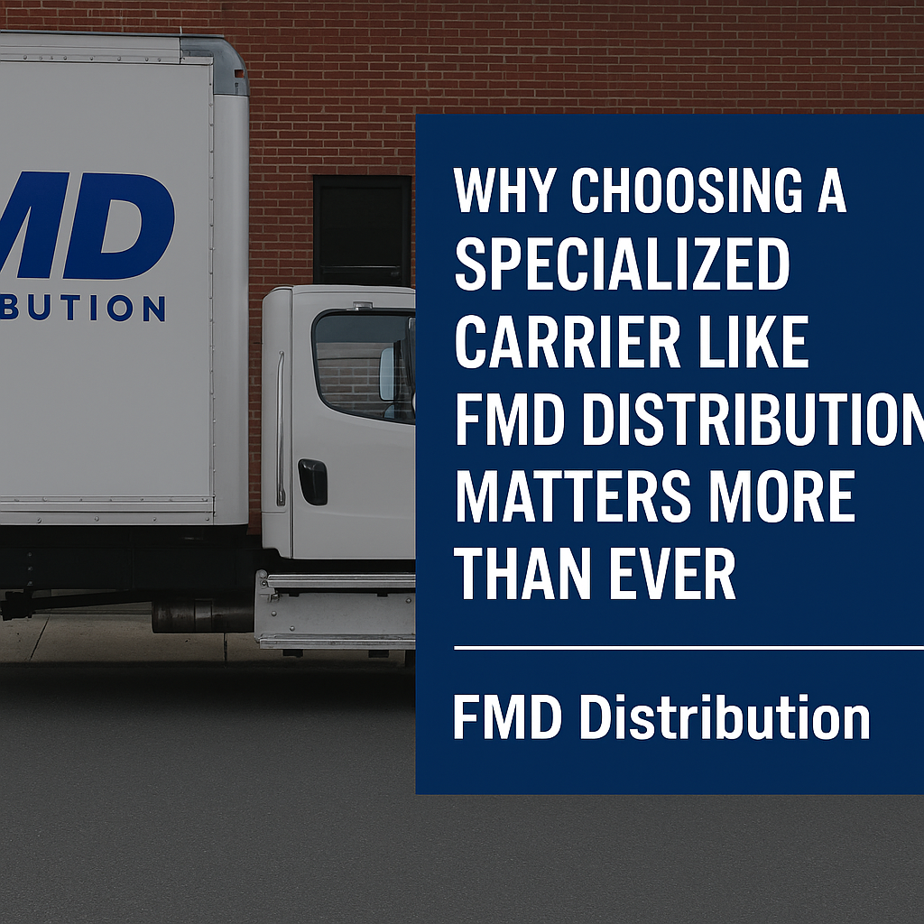 Read more about the article Why Choosing a Specialized Carrier Like FMD Distribution Matters More Than Ever